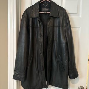 Banana Republic genuine leather coat